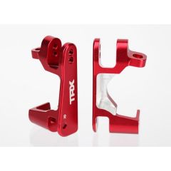 Caster blocks (c-hubs) 6061-T6 aluminum left & right (red-