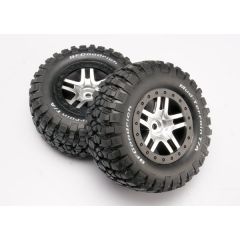 Tires & wheels assembled glued (SCT Split-Spoke satin chr