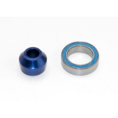 Bearing adapter 6160-T6 aluminum (blue-anodized) (1)/10x15x