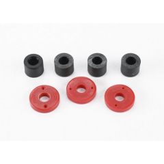 Piston damper (2x0.5mm hole red) (4)/ travel limiters (4)