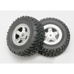 Tires and wheels assembled glued (SCT satin chrome wheels