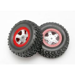 Tires and wheels assembled glued (SCT satin chrome wheels