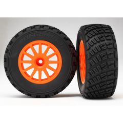 Tires &amp; wheels assembled glued (orange wheels BFGoodrich (Supplier Special Order Only)