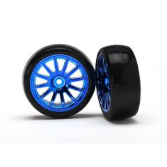 12-Sp Blue Wheels Slick Tires