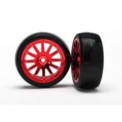 12-Sp Red Wheels Slick Tires