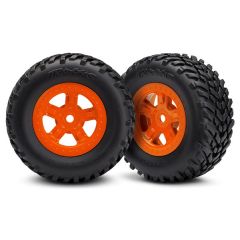 SCT orange wheels SCT off-road racing tires1pr