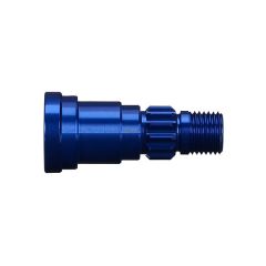 Stub axle aluminum blue-anodized(1)