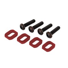 Washers motor mount aluminum (red-anodized) (4)/ 4x18mm BC