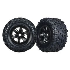 Tires & wheelsassembledglued(X-Maxx black wheels Maxx AT