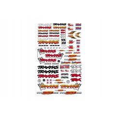 Official Team Traxxas racing decal set (flag logo/ 6-color)