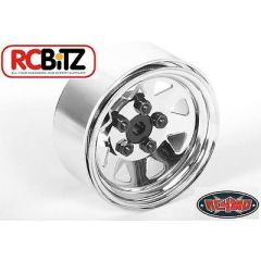 5 Lug Wagon 1.9 Steel Stamped Beadlock Wheels (Chrome)