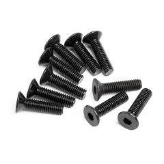 HPI SPARES FLAT HEAD SCREW M3X12MM (HEX SOCKET/10PCS) (HPI7)