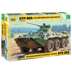 Zvezda 1/35 Russian personal armored carrier BTR-80A 3560